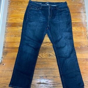 Loft curvy straight jeans